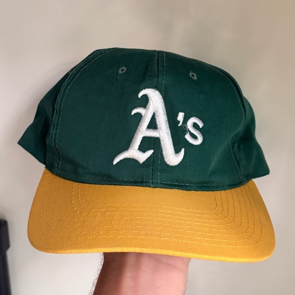vintage Oakland A's MLB baseball Triple A Ted Fletcher hat snapback 1990 - Picture 1 of 8